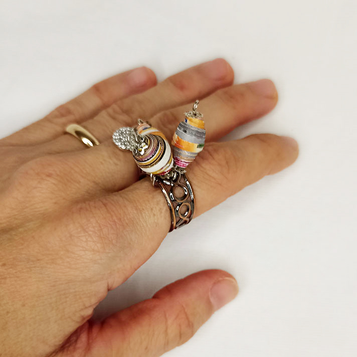Anello Onde di Carta - Gioielli fatti a mano