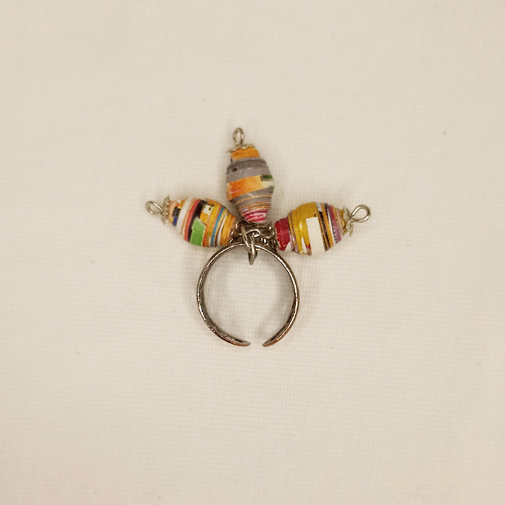 Anello Onde di Carta - Gioielli fatti a mano