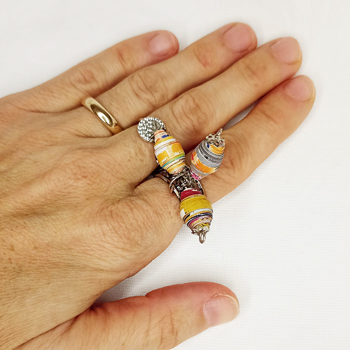 Anello Onde di Carta - Gioielli fatti a mano