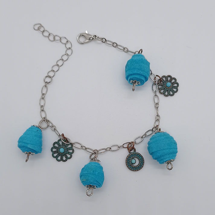 Bracciale Azzurro Cielo - Gioielli fatti a mano