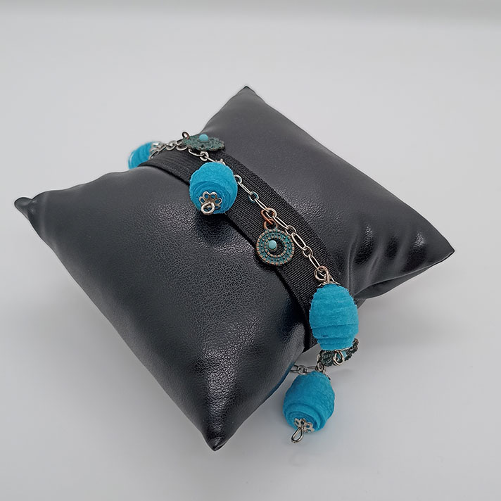 Bracciale Azzurro Cielo - Gioielli fatti a mano