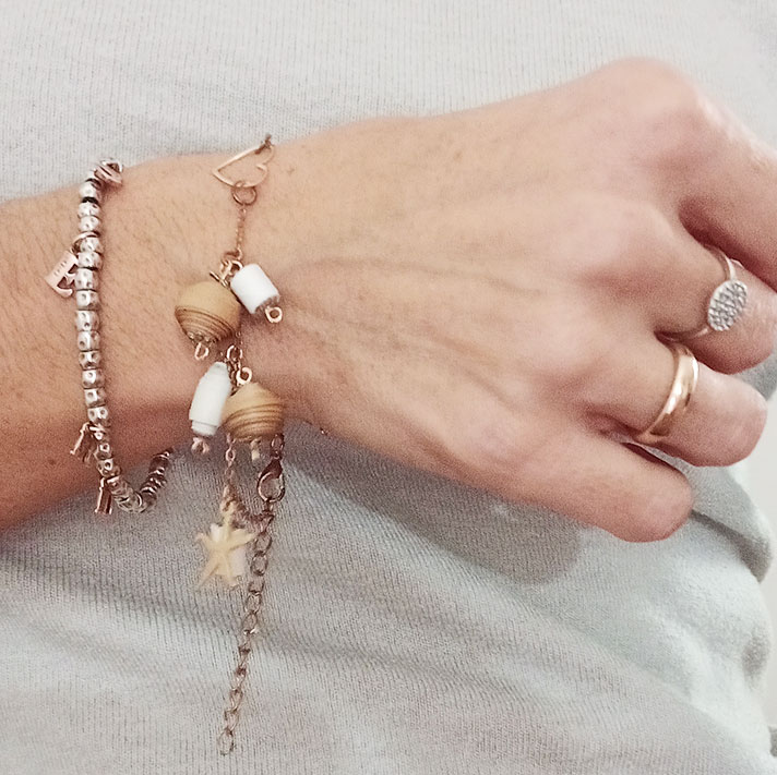 Bracciale Carta Sabbia - Gioielli fatti a mano