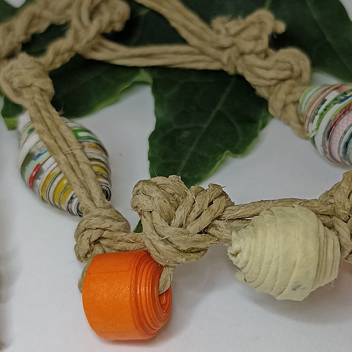 Bracciale Corda Aranciata - Gioielli fatti a mano
