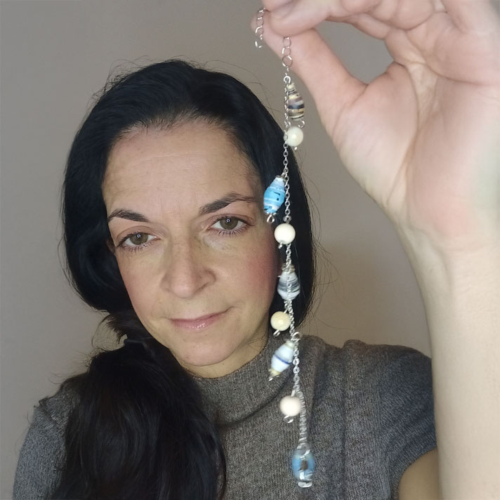 Bracciale Vento Azzurro - Gioielli fatti a mano
