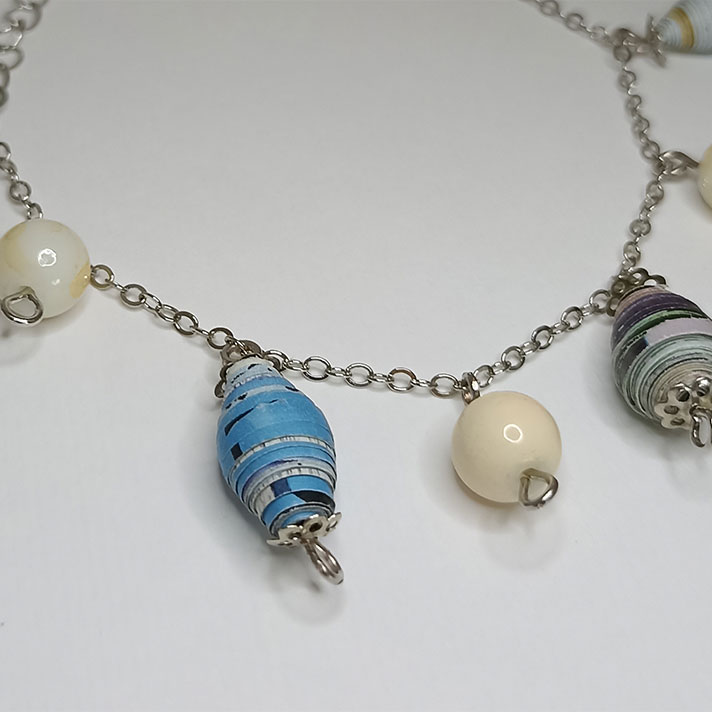 Bracciale Vento Azzurro - Gioielli fatti a mano