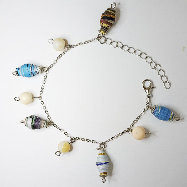 Bracciale Vento Azzurro - Gioielli fatti a mano