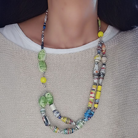 Collana Scarabei Porta Fortuna - Gioielli fatti a mano