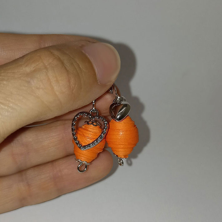 Orecchini Amore e OrangeGioielli fatti a mano