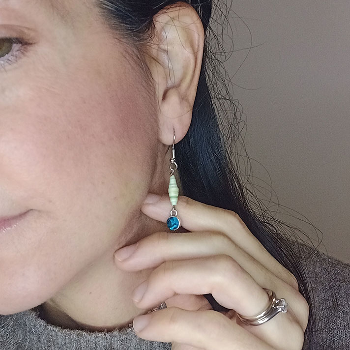 Orecchini Bluverde Lampedusa - Gioielli fatti a mano