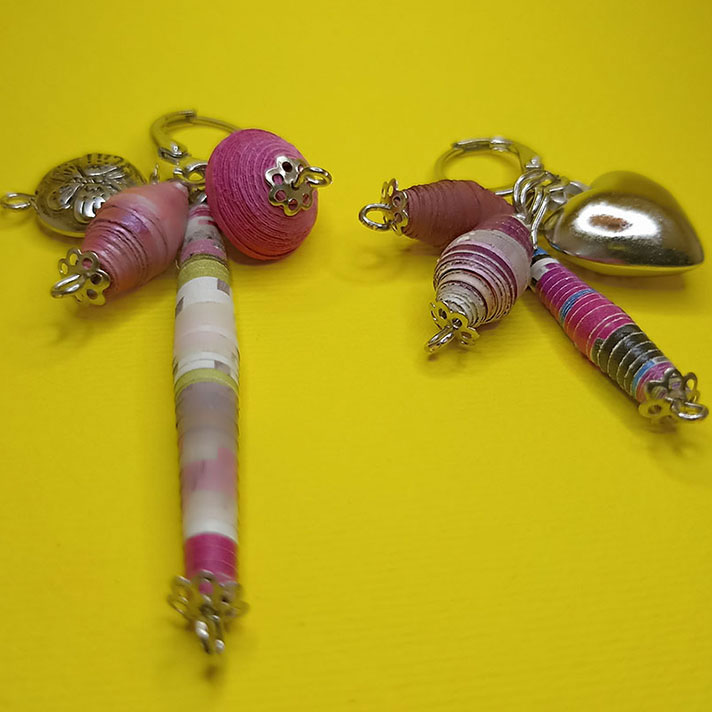 Orecchini Rosa VivaceGioielli fatti a mano