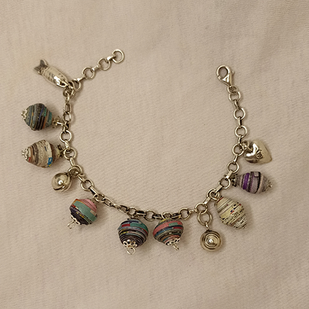 Bracciale Argento Vintage Multicolor - Gioielli fatti a mano, nati dalla carta