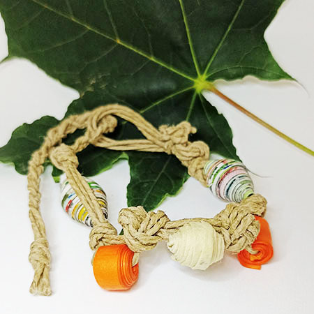 Bracciale Corda AranciataGioielli fatti a mano