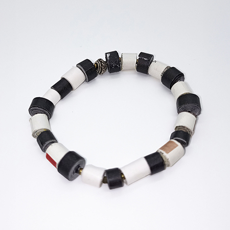 Bracciale Uomo Tratteggio - Gioielli fatti a mano, nati dalla carta