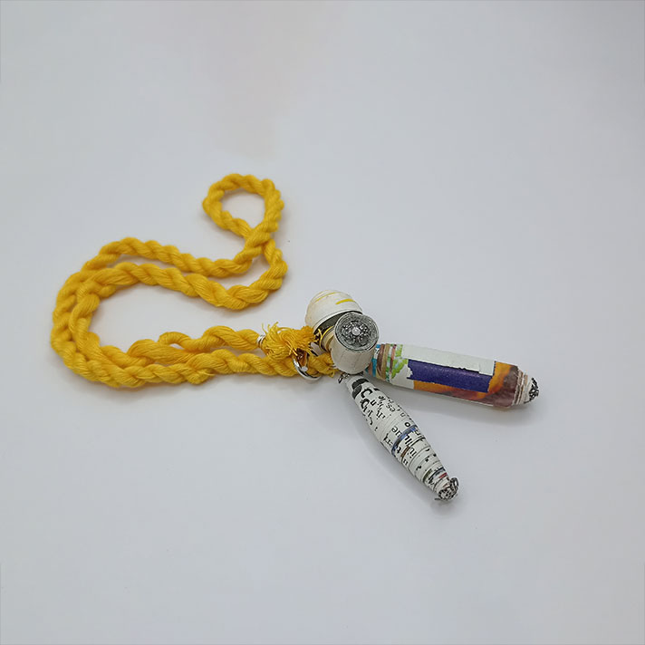 Collana Giallo Antico - Gioielli fatti a mano, nati dalla carta