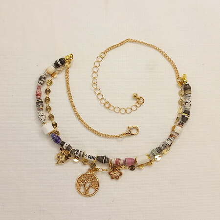 Collana Giro Fiorito - Gioielli fatti a mano, nati dalla carta