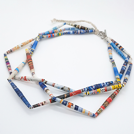 Collana Onda Dorata - Gioielli fatti a mano, nati dalla carta