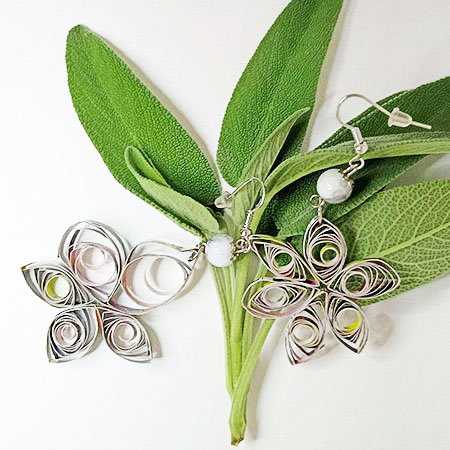 Orecchini Caleidoscopio di Carta - Gioielli fatti a mano, nati dalla carta