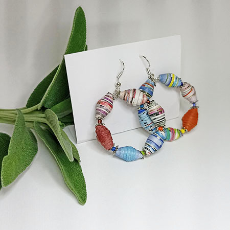 Orecchini Festa di Colori - Gioielli fatti a mano, nati dalla carta
