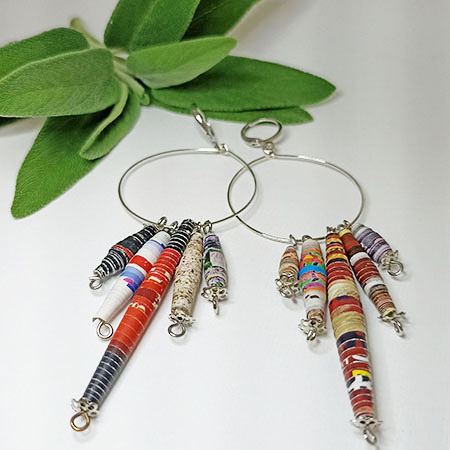 Orecchini Gioia Arcobaleno - Gioielli fatti a mano, nati dalla carta