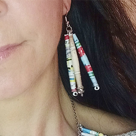 Orecchini Luce di Carta - Gioielli fatti a mano, nati dalla carta