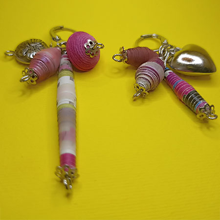 Orecchini Rosa VivaceGioielli fatti a mano