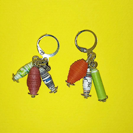 Orecchini Vento di Colore - Gioielli fatti a mano, nati dalla carta