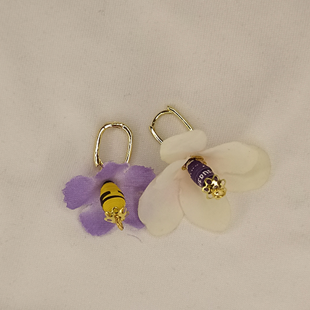 Orecchini Violette - Gioielli fatti a mano, nati dalla carta